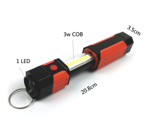 大功率三模式 LED 工作灯灯 4AAA 磁性 COB 工作灯