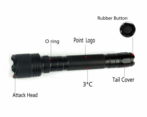 铝制狩猎手电筒战术手电
