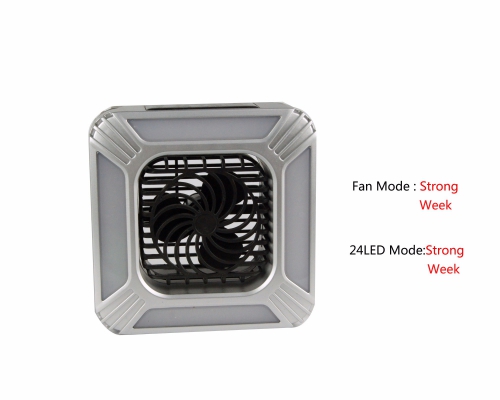 Multi-function Rechargeable Fan light Solar camping light